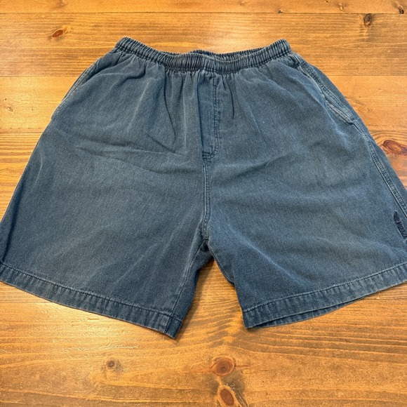 Vintage No Fear Shorts Mens XL Blue Grunge Baggy Skater Surf Y2K 90s Pull On - Picture 1 of 9